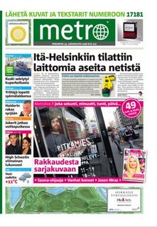 Pitk�mies at Metro magazine